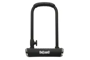 Замок U-образный Onguard Pitbull STD размер скобы 115 x 230мм, толщина 14мм. 4 ключа + 1 с подсветкой, черный