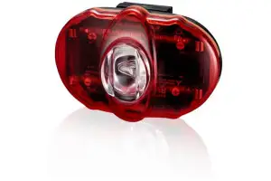 Мигалка задня Infini VISTA I-406R, 3 світлодіоди, 2 режими, 2x AAA, з кріпл. - Магазин ВелоБуча
