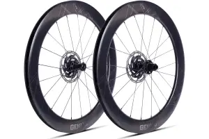 Колесо пров. + задн. 28 ERE GENUS II AE65 CARBON, Road, 100x12/142x12, CL, HG11, tubeless, чорний сатин - Магазин ВелоБуча