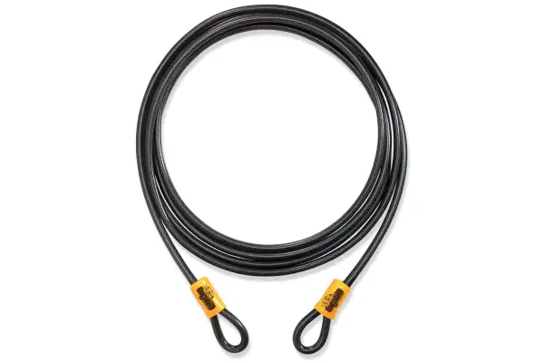 Трос Onguard AKITA Wire 460см х 10мм на петлях с виниловым покрытием, стальной - OnGuard - Магазин ВелоБуча Трос Onguard AKITA Wire 460см х 10мм на петлях с виниловым покрытием, стальной - Магазин ВелоБуча