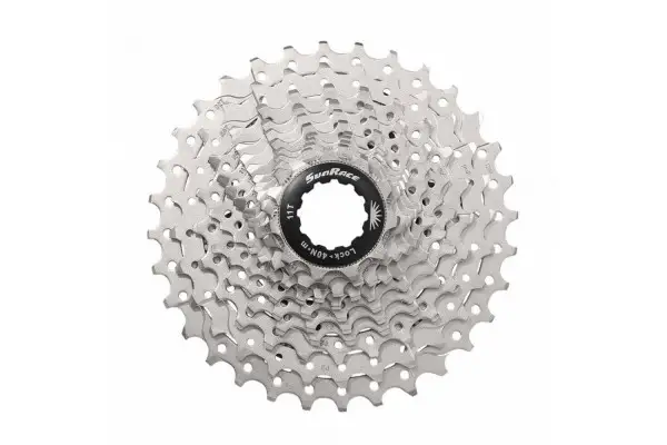 Касета 11-k 11-28T SUN RACE RS3 сталевий павук, Metallic Silver - Магазин ВелоБуча