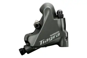 Калипер гидравлических тормозов Shimano BR-4770-R, FLAT MOUNT, задний, без адаптера, колодка L03A RESIN PAD(W/FIN) - Магазин ВелоБуча