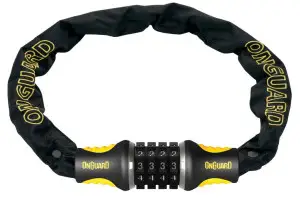 Замок Onguard MASTIFF COMBO цепь 120cм x 6мм усиленная титаном + интегрированный кодовый замок на 4 цифры Замок Onguard MASTIFF COMBO цепь 120cм x 6мм усиленная титаном + интегрированный кодовый замок на 4 цифры