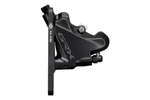 Калипер гидравлических тормозов Shimano BR-RX400 GRX, FLAT MOUNT, передний, ротор 140/160мм, колодка L03A RESIN PAD(W/FIN) - Магазин ВелоБуча