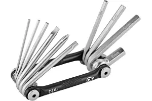 Мультитул Crankbrothers M10, 2/2.5/3/4/5/6/8мм, T25, Phillips #2, flat #2, чорний
