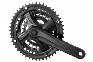 Комплект шатунів PROWHEEL TY-CM90, (8S/7S), 175mm, 48/38/28T black - Магазин ВелоБуча