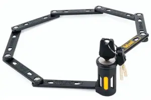 Замок складной Onguard K9 Heavy Duty, 112см, прорезиненный короб-держатель на раму, 5 ключей