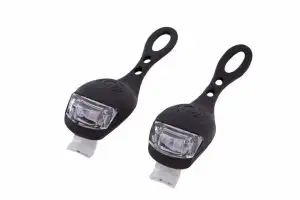 Комплект мигалок Green Cycle Micra 2 LED передня та задня 2 батареї в кожній CR2032 - Магазин ВелоБуча