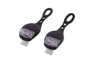 Комплект мигалок Green Cycle Micra 2 LED передня та задня 2 батареї в кожній CR2032 - Магазин ВелоБуча