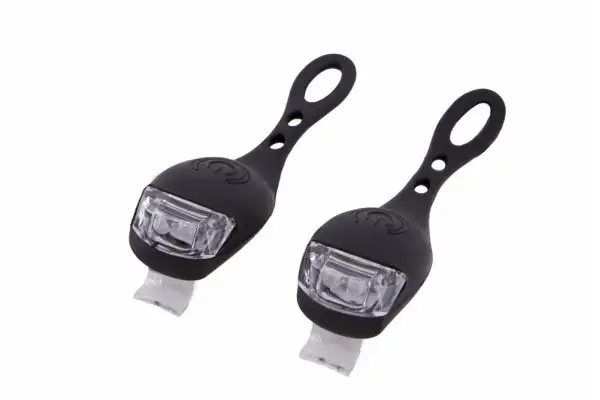 Комплект мигалок Green Cycle Micra 2 LED передняя и задняя 2 батарейки в каждой CR2032 - Green Cycle - Магазин ВелоБуча Комплект мигалок Green Cycle Micra 2 LED передняя и задняя 2 батарейки в каждой CR2032 - Магазин ВелоБуча