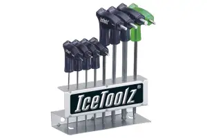 Набор ключей Ice Toolz 7M85 шестигранников д/мастер. 2x2.5x3x4x5x6x8 мм, с рукоятками и закругленным концом