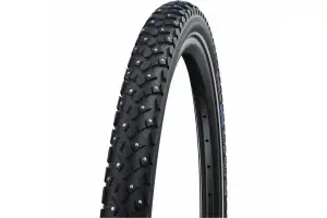 Покришка 20x2.15 (55-406) Schwalbe MARATHON WINTER PLUS Perf, SmartGuard, TwinSkin 55-406 B/B+RT HS396 144 Steel Studs WiC 67EPI - Магазин ВелоБуча