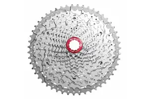 Касета 11-k 11-46T SUN RACE MX8 MTB, алюмінієвий павук, Metallic Silver - Магазин ВелоБуча