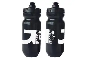 Фляга 0,6 Green Cycle GBT-516 зі збільшеним клапаном, чорна з білим - Магазин ВелоБуча