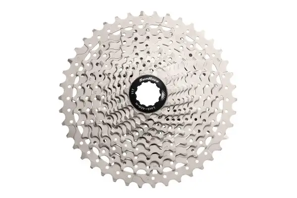 Кассета 11-k 11-46T SUN RACE MS7 MTB, стальной паук, Metallic Silver - Магазин ВелоБуча