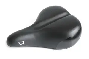 Сідло Green Cycle Comfort 227, сталеві рейли, чорне - Магазин ВелоБуча