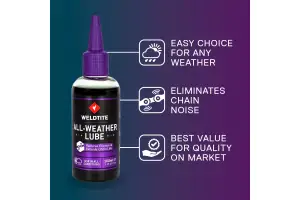 Мастило для ланцюга Weldtite 03111 ALL-WEATHER LUBE, 10мл - Магазин ВелоБуча