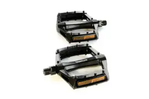 Педали Green Cycle GPD-M302, алюминевые, шариковые подшипники, ось 9/16бористая сталь (размер 112х109х24) 397 грамм - Магазин ВелоБуча