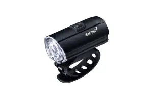 Фара передняя Infini TRON 300 I-281P-BK, 1 светодиод 3W, 6 режимов, USB кабель, с крепл. - Магазин ВелоБуча
