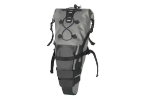 Сумка подседельная туристическая Green Cycle Roll Top, 11л, серая с черным - Магазин ВелоБуча