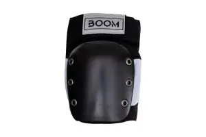Захист для колін Boom Solid Black/Silver M - Магазин ВелоБуча