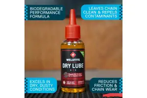 Мастило для ланцюга Weldtite 03135 DRY LUBE, 100мл - Магазин ВелоБуча