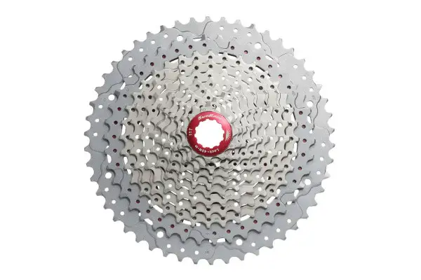 Касета 11-k 11-51T SUN RACE MX8 MTB, алюмінієвий павук, Metallic Silver - Магазин ВелоБуча