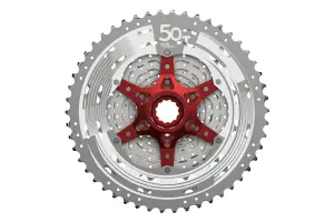 Касета 11-k 11-51T SUN RACE MX8 MTB, алюмінієвий павук, Metallic Silver - Магазин ВелоБуча