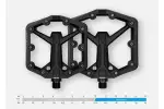 Педали Crankbrothers STAMP 1 (GEN. 2), размер L (43-49 eu), красные - Магазин ВелоБуча