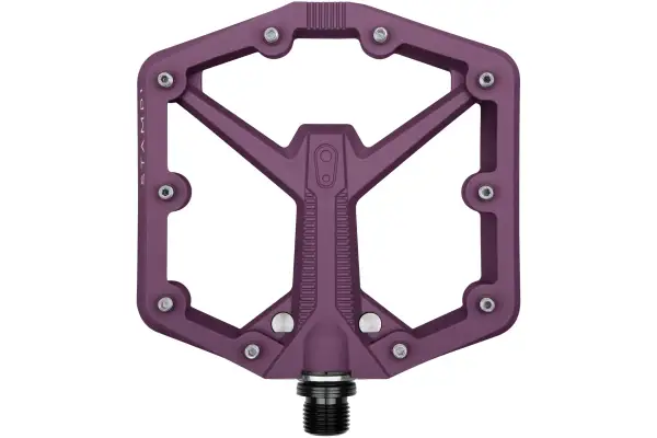 Педали Crankbrothers STAMP 1 (GEN. 2), размер L (43-49 eu), фиолетовые - Магазин ВелоБуча