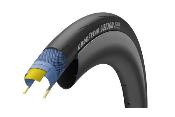 Покришка 700x25C (25-622) GoodYear VECTOR 4Seasons tubeless complete, folding, black, 120tpi - Магазин ВелоБуча