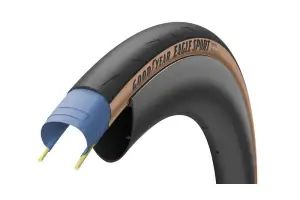 Покрышка 700x25C (25-622) GoodYear EAGLE Sport tube type, folding, black/tan, 60tpi - Магазин ВелоБуча