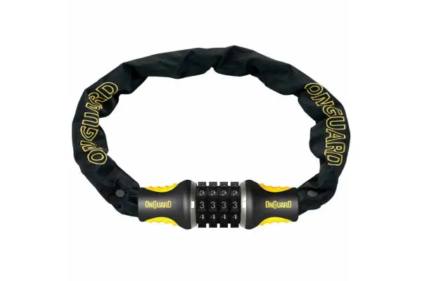 Замок Onguard MASTIFF COMBO цепь 80cм x 8мм усиленная титаном + интегрированный кодовый замок на 4 цифры - OnGuard - Магазин ВелоБуча Замок Onguard MASTIFF COMBO цепь 80cм x 8мм усиленная титаном + интегрированный кодовый замок на 4 цифры - Магазин ВелоБуча
