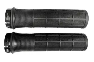Грипсы Green Cycle GGR-415 130mm черные с одним черным замком - Магазин ВелоБуча