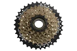 Трещотка инд. SUN RACE M300 7-k 13-34T Brown+Black - Магазин ВелоБуча