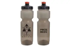 Фляга 0,8 Pridebikes GBT-558LBC Born to grind, димчаста з чорним - Магазин ВелоБуча