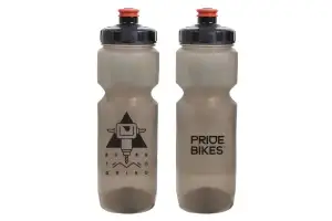 Фляга 0,8 Pridebikes GBT-558LBC Born to grind, димчаста з чорним
