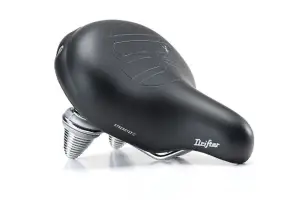 Сідло Selle Royal Premium DRIFTER, Royalgel, оббивка Strengtex, 270х245мм, 1160г, хромовані рейли та пружини, unisex, чорне - Магазин ВелоБуча