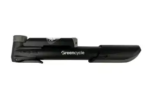 Мининасос Green Cycle GPM-041CP, пластиковый с манометром, Presta+Schrader, 120psi - Магазин ВелоБуча