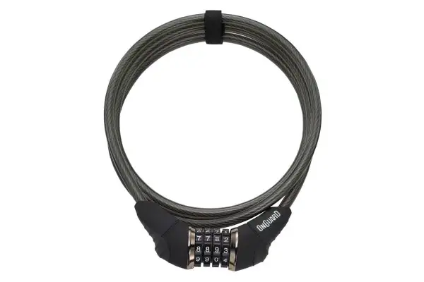Замок Onguard AKITA, кодовый на 4 цифры, трос 185см х 10мм, черный - OnGuard - Магазин ВелоБуча Замок Onguard AKITA, кодовый на 4 цифры, трос 185см х 10мм, черный - Магазин ВелоБуча