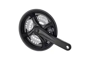 Комплект шатунов PROWHEEL TY-CM99, 170mm, 28/38/48T, защита цепи, звёзды сталь, под квадрат, black