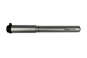 Мининасос Green Cycle GPM-1871A алюминиевый с манометром, Presta+Schrader, 120psi Мининасос Green Cycle GPM-1871A алюминиевый с манометром, Presta+Schrader, 120psi