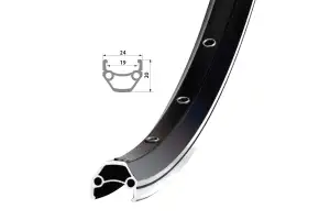 Обод Remerx DRAGON LINE RX 719, 26'', 559x19, 36 отв, AV, пистонированный, черный анодированный, V-Br, CNC Обод Remerx DRAGON LINE RX 719, 26'', 559x19, 36 отв, AV, пистонированный, черный анодированный, V-Br, CNC