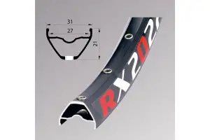 Обід Remerx ENDURO RX 2027, 29, 622x27, 32 отв, FV, пістон, чорний анод., E-Bike, бескам.