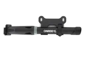 Насос компактний ONRIDE Sharp пластиковий із шлангом, 22,5 см, макс. тиск 120PSI головка під FV/AV - Магазин ВелоБуча