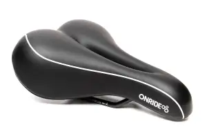 Седло ONRIDE Relax, Double Density Base, стальные рамки, 275x170 мм, черный - Магазин ВелоБуча
