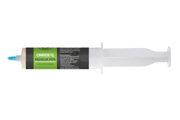 Шприц со смазкой ONRIDE PREMIUM PTFE 50 мл - ONRIDE - Магазин ВелоБуча Шприц со смазкой ONRIDE PREMIUM PTFE 50 мл - Магазин ВелоБуча