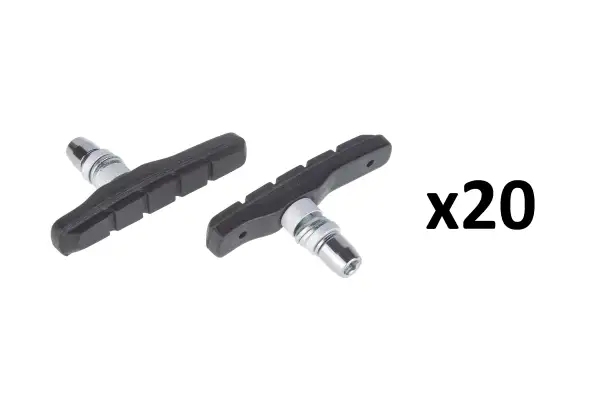 Гальмівні колодки ONRIDE Vice, V-brake 72 мм, чорні (полібіг), 20 пар, ОЕМ - Магазин ВелоБуча