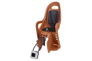 Детское кресло заднее POLISPORT Groovy Maxi FF 29" на подседельную трубу, 26"-29", 9-22 кг, коричневое