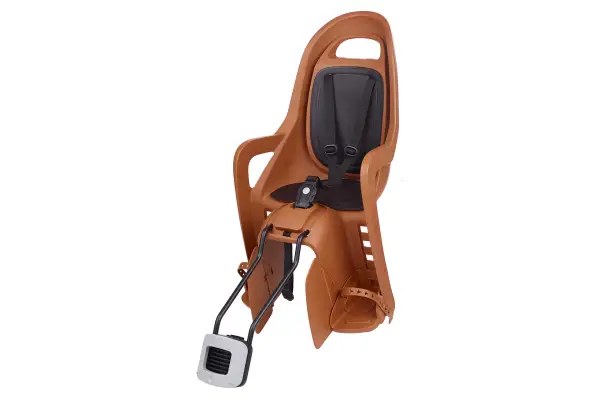 Дитяче крісло заднє POLISPORT Groovy Maxi FF 29 на підсідельну трубу, 26-29, 9-22 кг, коричневе - Магазин ВелоБуча
